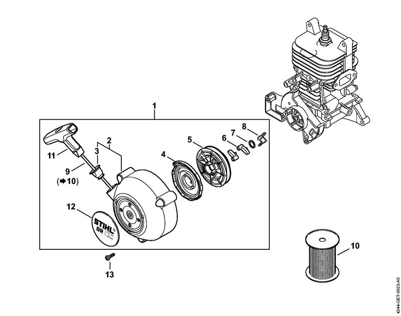 stihl trimmer fs 56 rc parts diagram