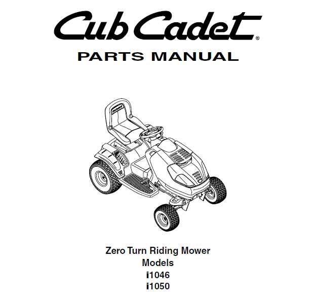 cub cadet 1046 parts diagram