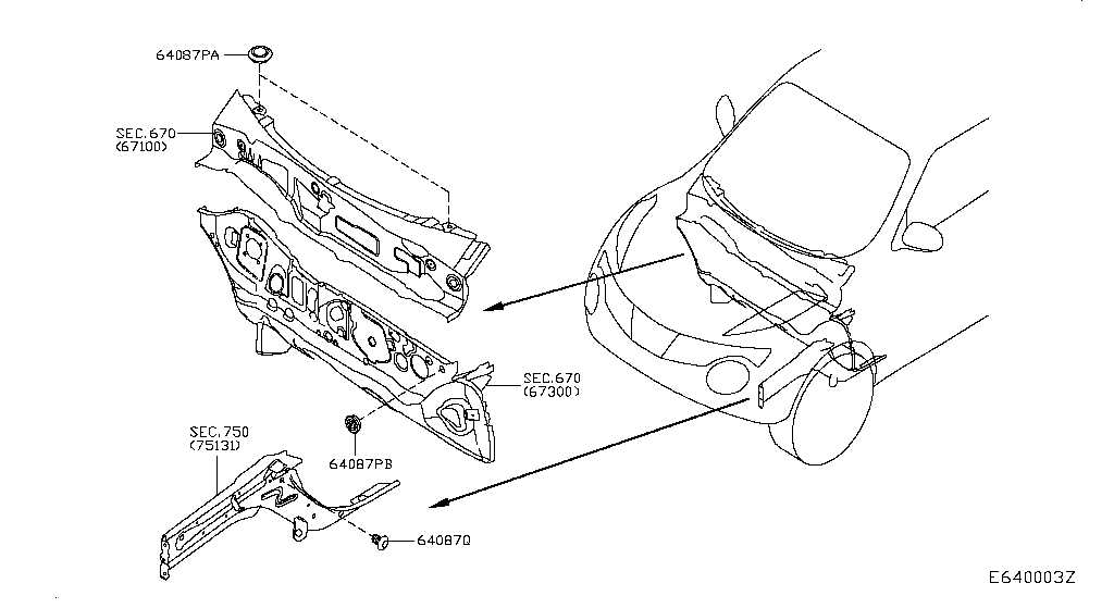 nissan juke parts diagram