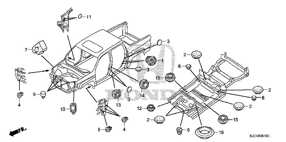 2007 honda ridgeline parts diagram