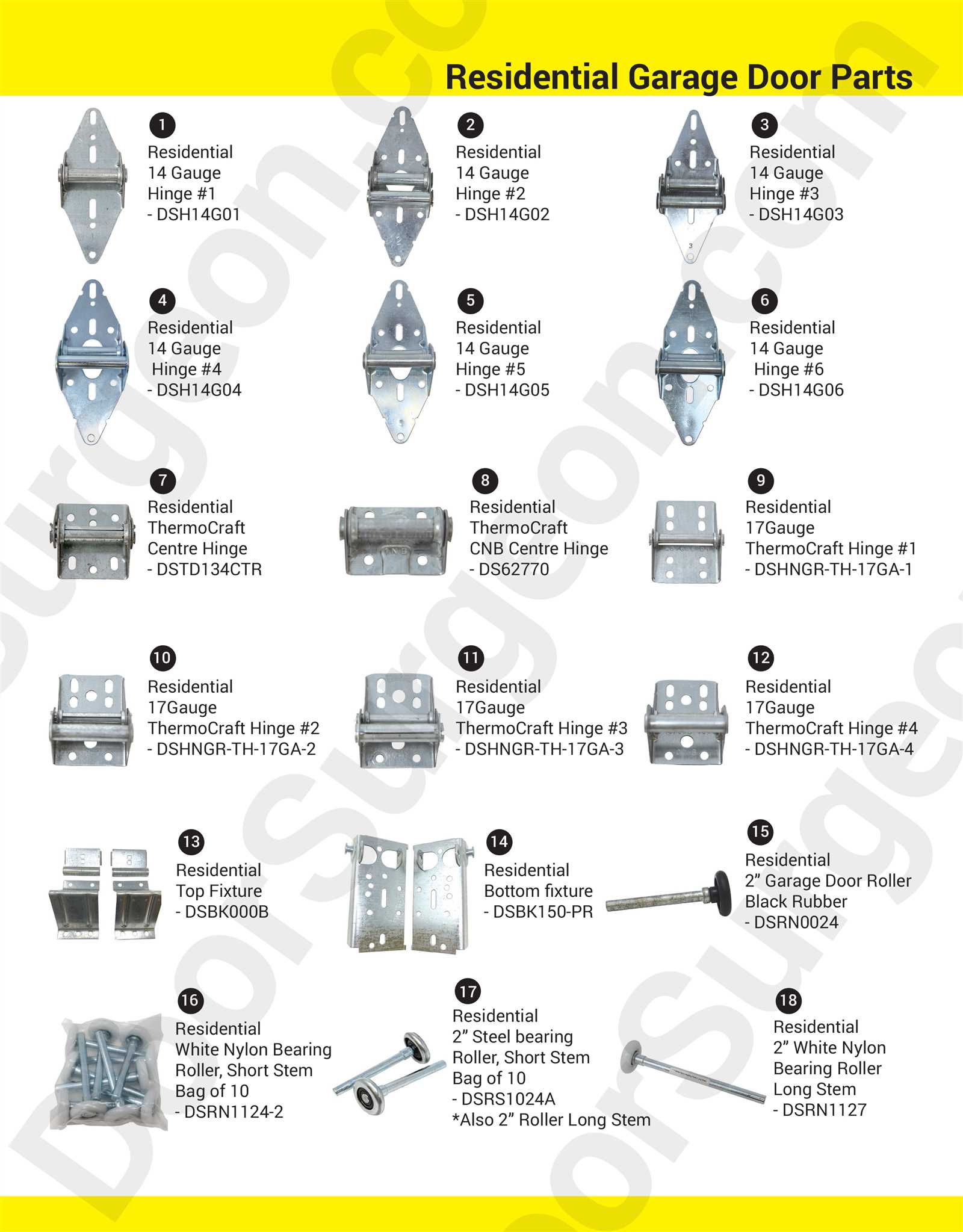 wayne dalton garage door parts diagram