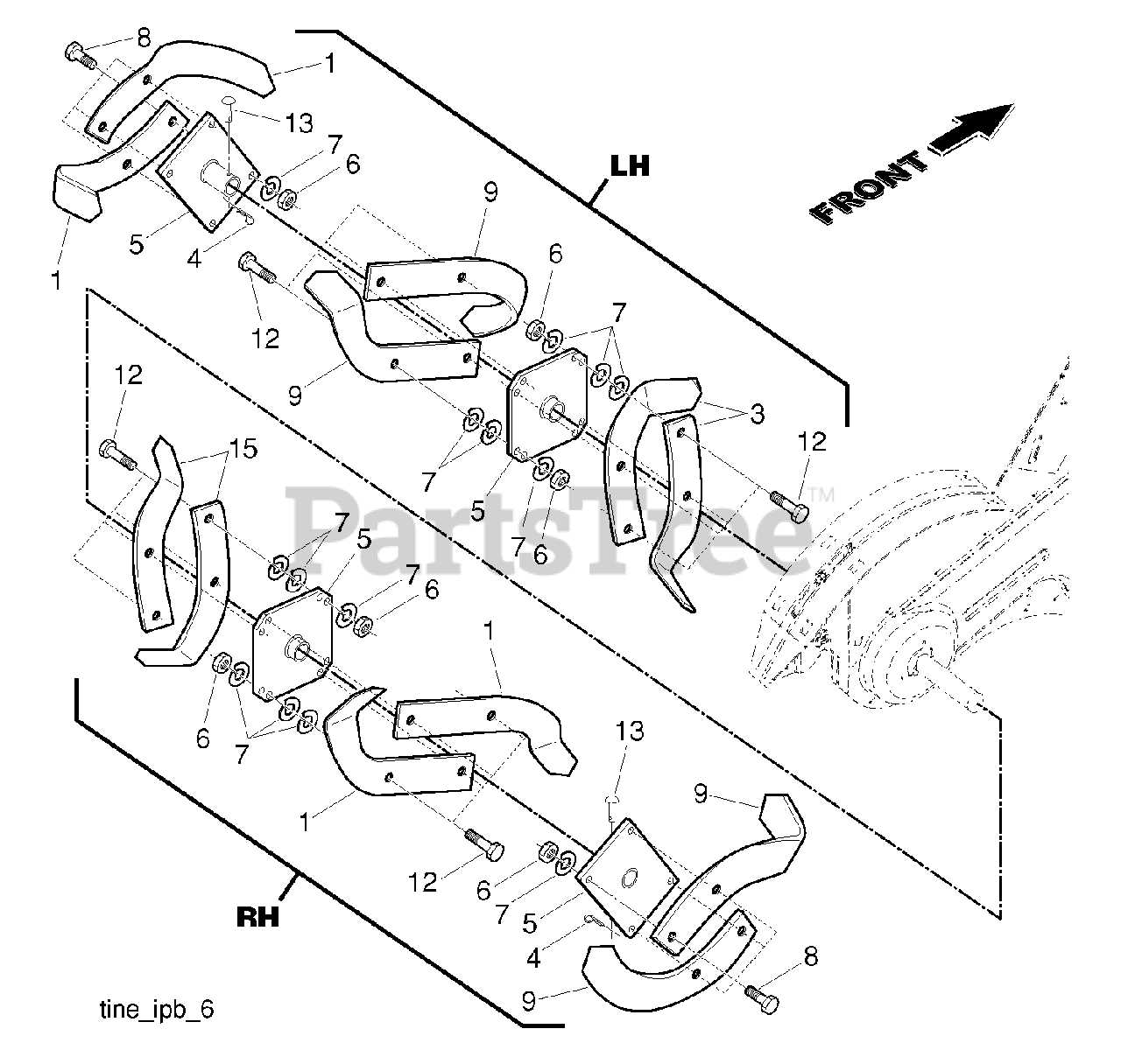 husqvarna tiller parts diagram