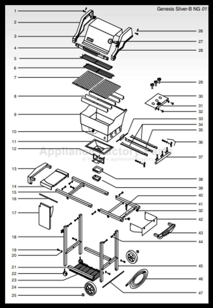 weber genesis silver c parts diagram