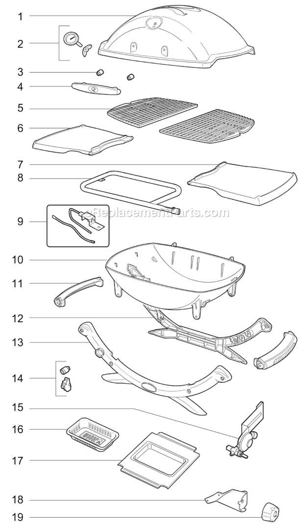 weber kettle parts diagram