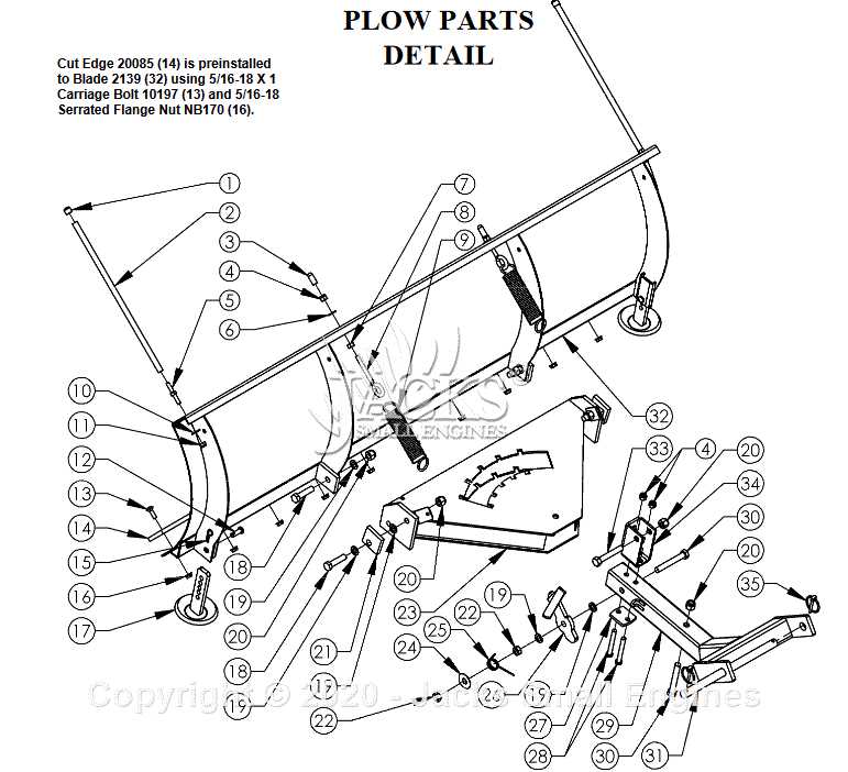 western plow parts diagram