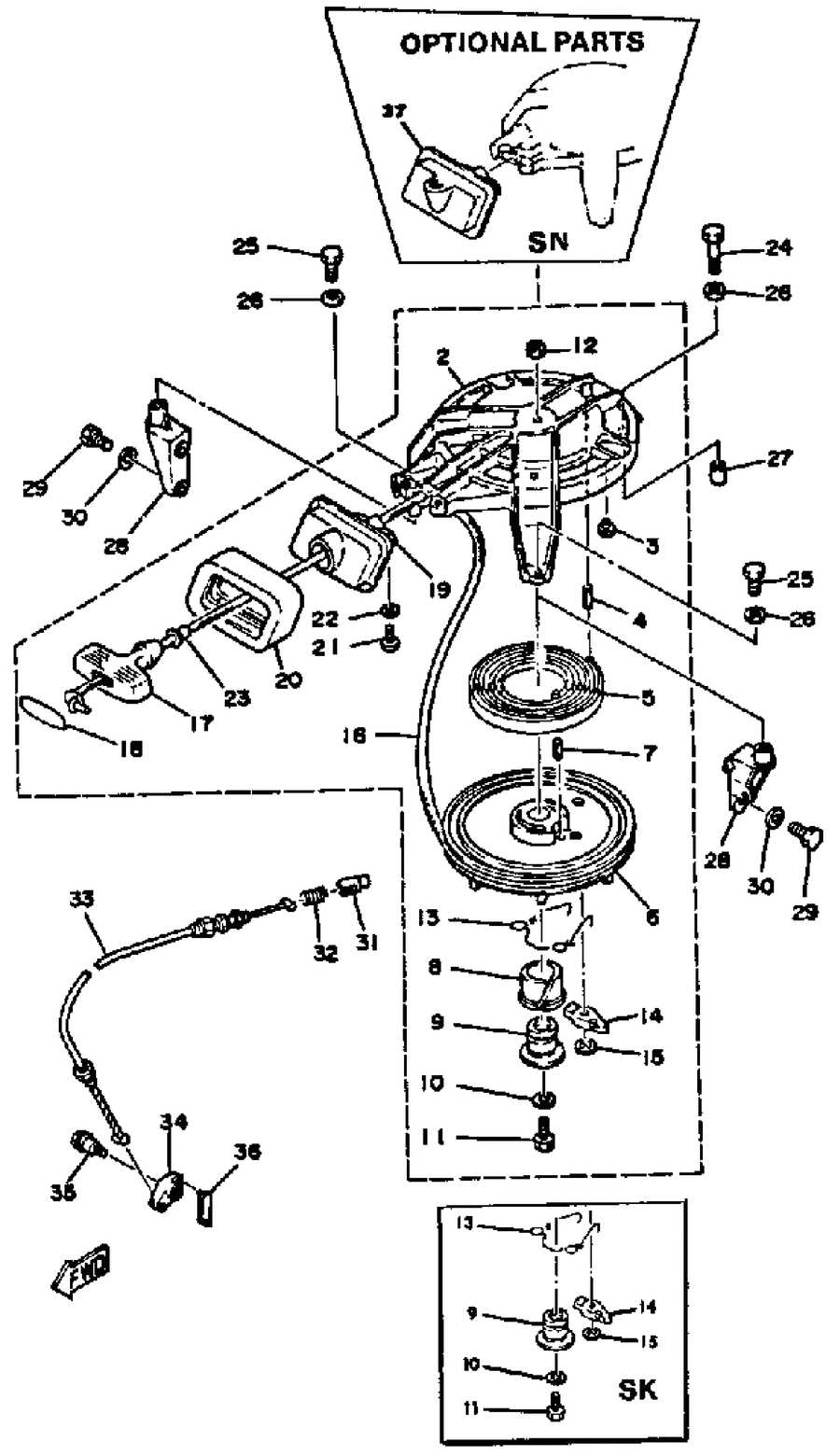 yamaha 15 hp outboard parts diagram