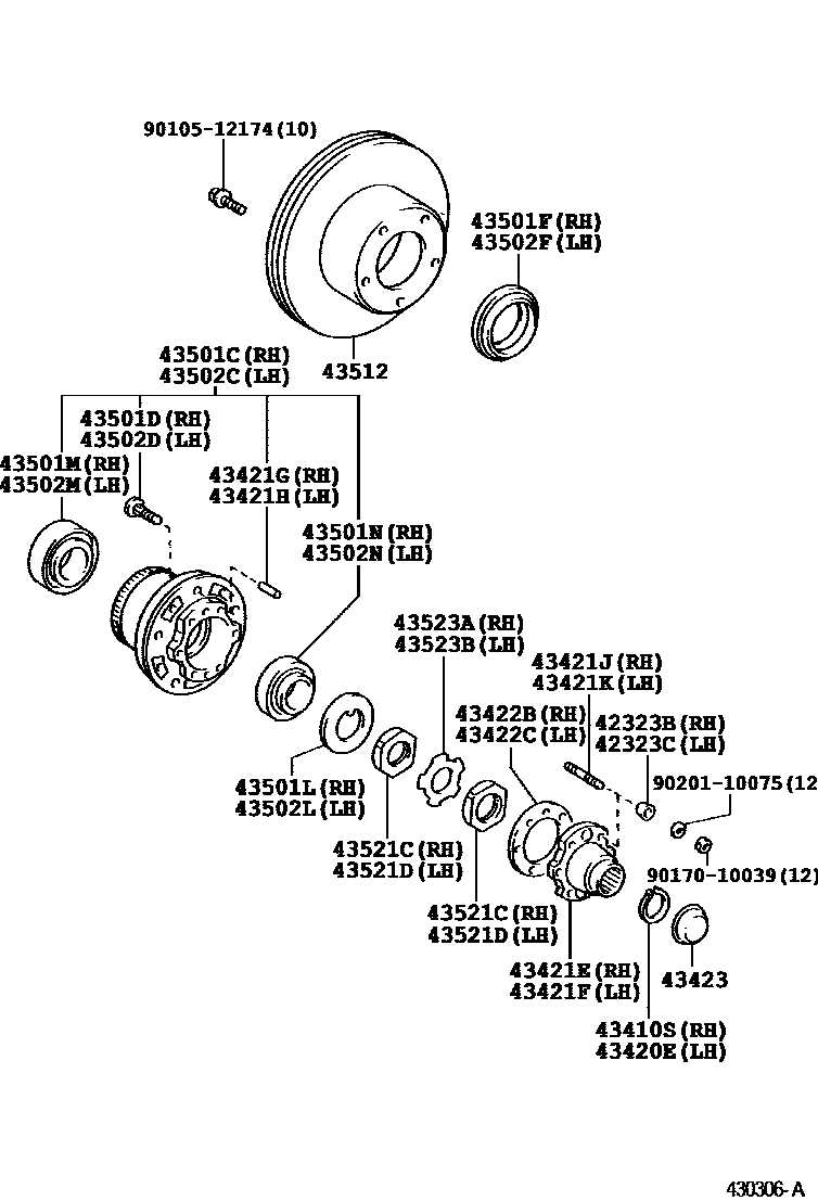 wheel bearing parts diagram