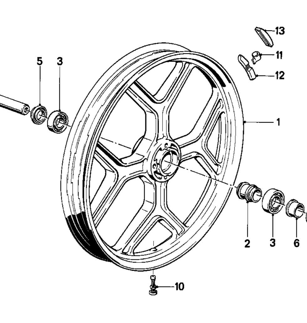 wheel bearing parts diagram