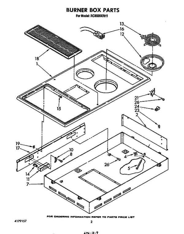 whirlpool electric range parts diagram