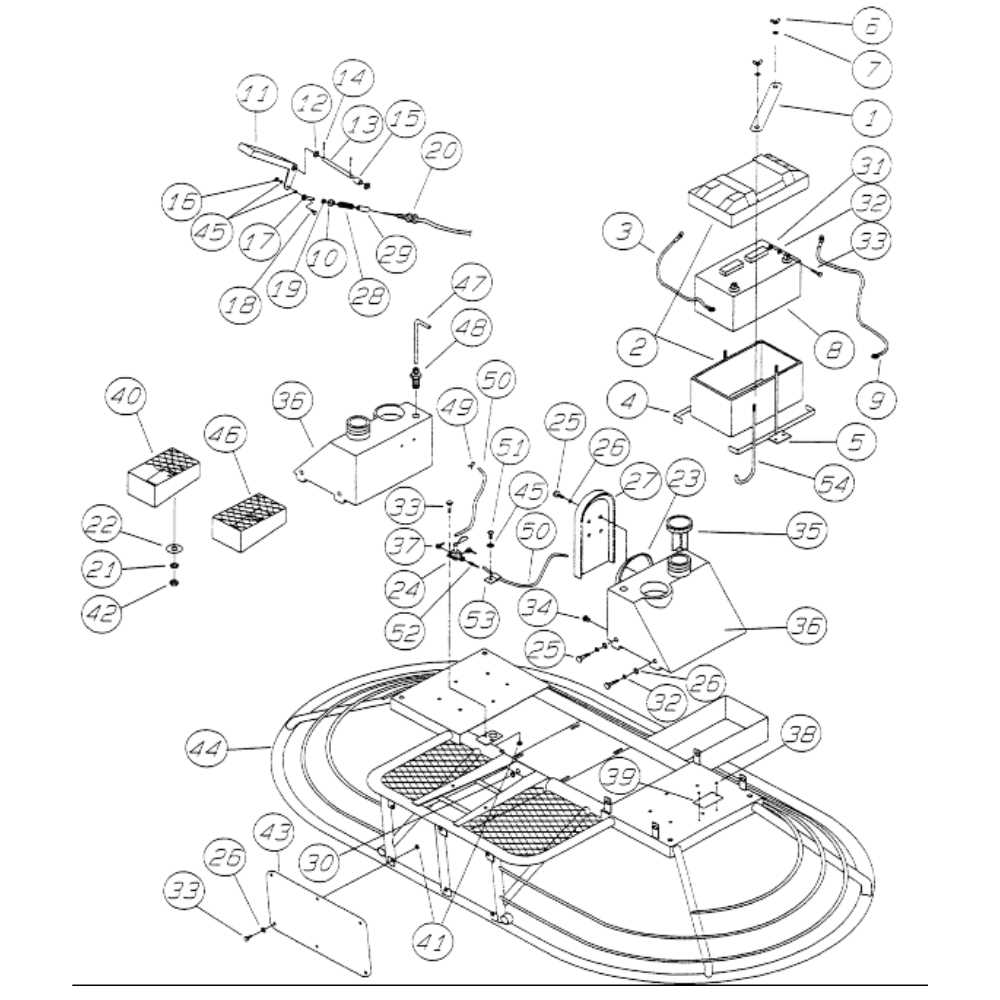 whiteman power trowel   parts diagram