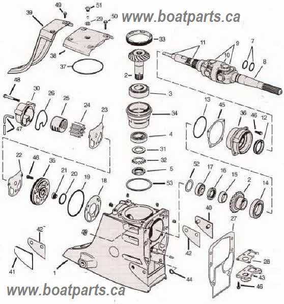 yamaha outboard lower unit parts diagram