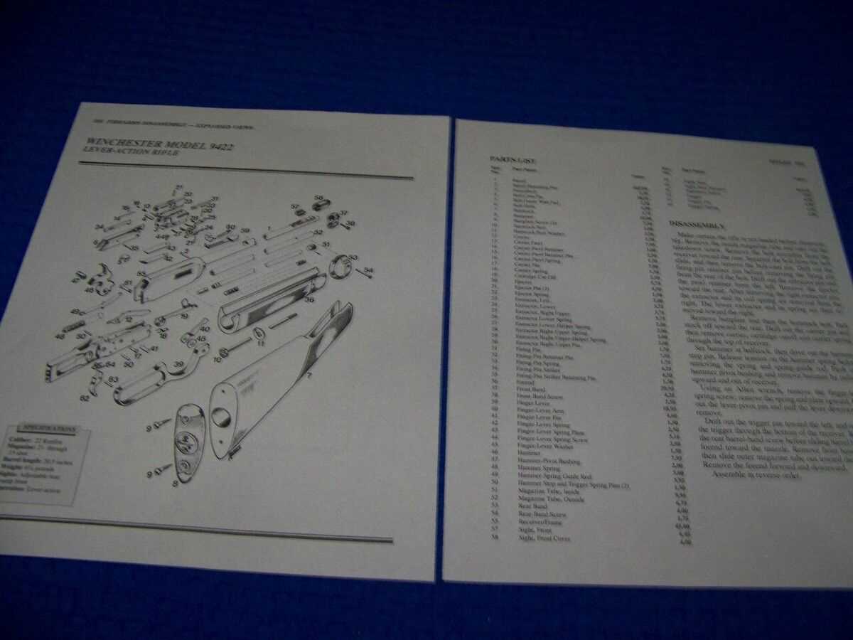 winchester 9422 parts diagram