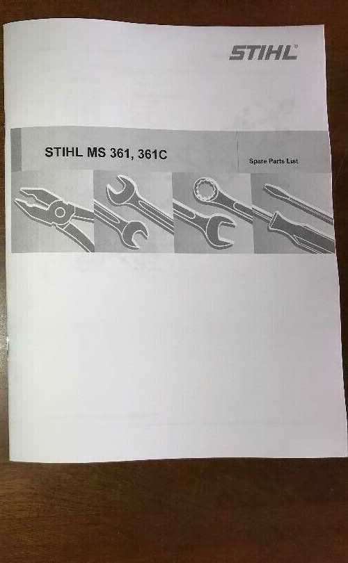 stihl 361 chainsaw parts diagram