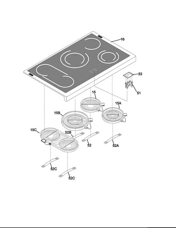 kenmore electric range parts diagram