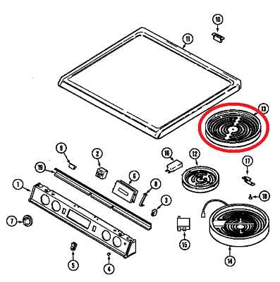 kenmore electric range parts diagram