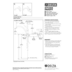 delta touch faucet parts diagram