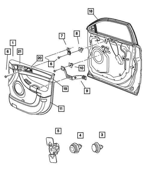 car door parts diagram with names