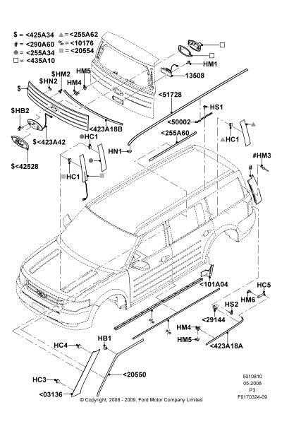 2014 ford flex parts diagram