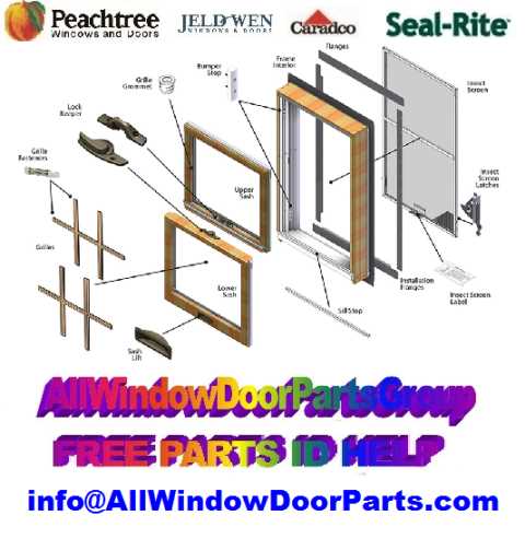 pella door parts diagram