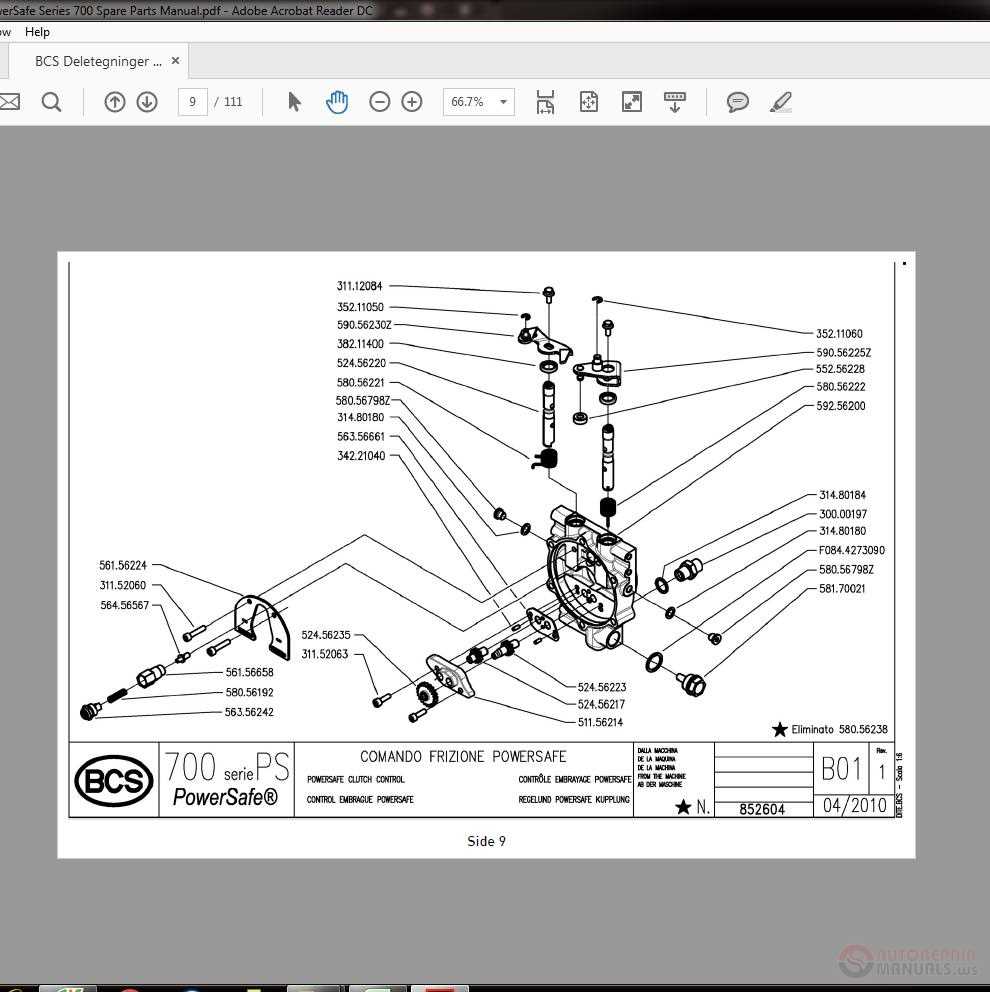 bcs parts diagram