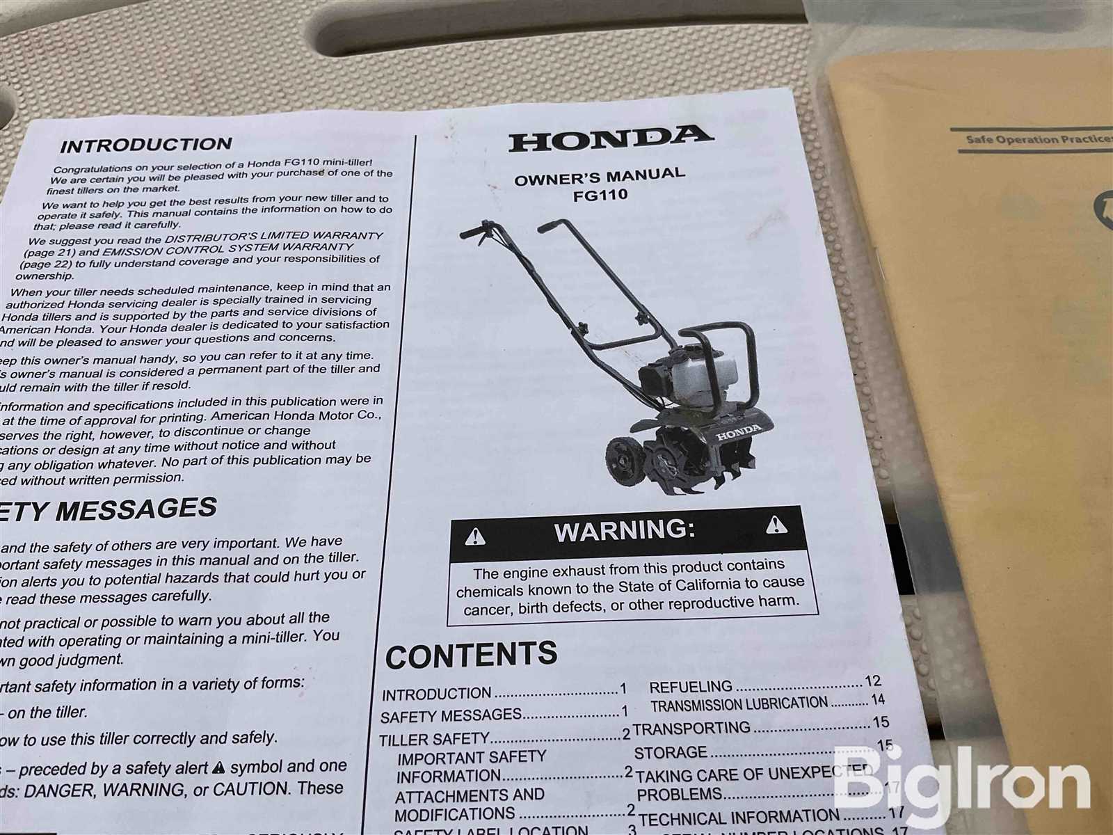 honda fg110 parts diagram