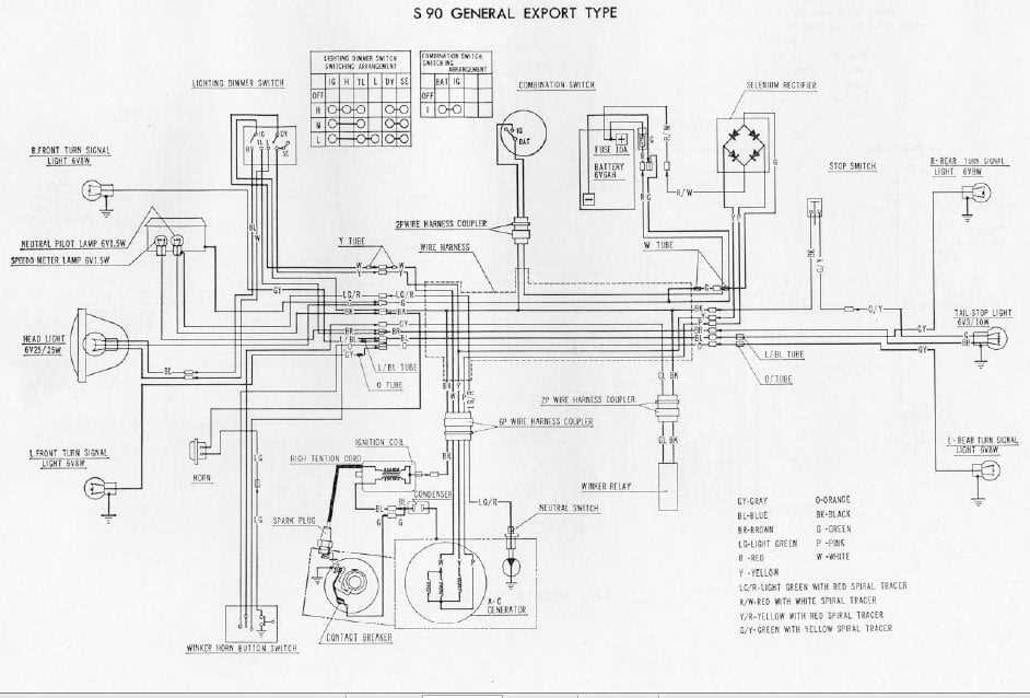 honda s90 parts diagram