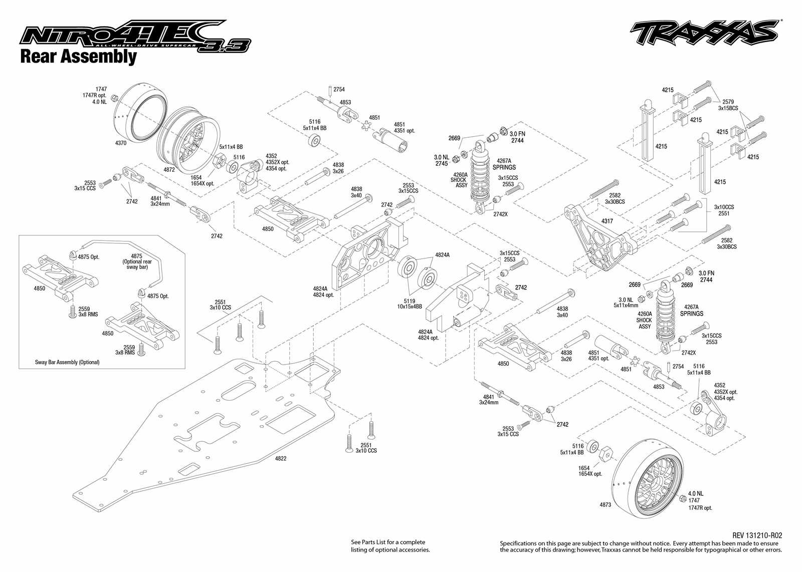 traxxas t maxx 3.3 parts diagram