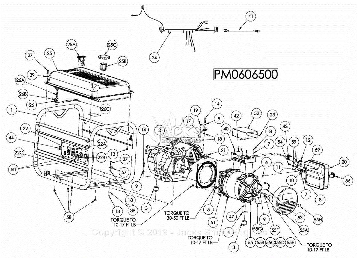 coleman powermate 6250 parts diagram