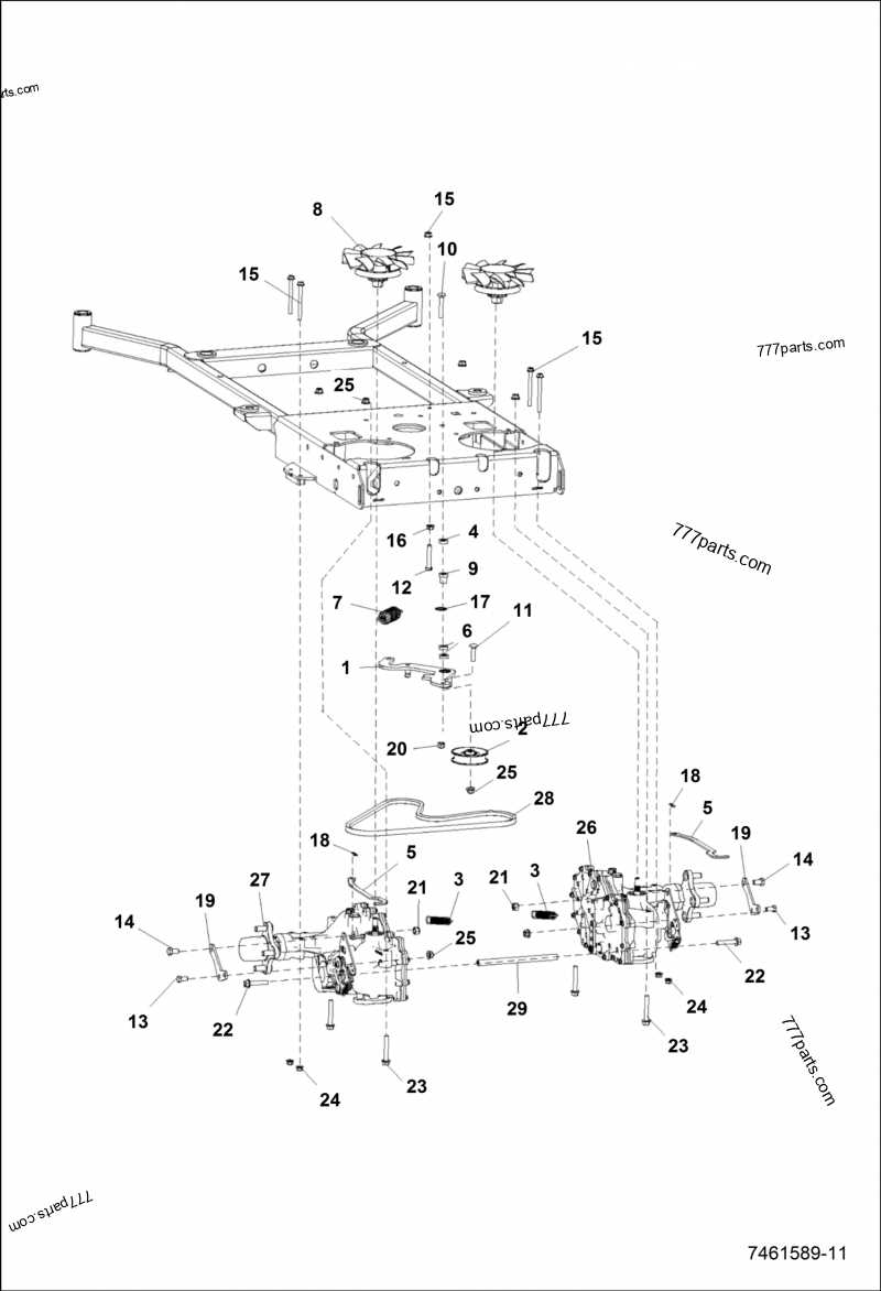 john deere f525 parts diagram