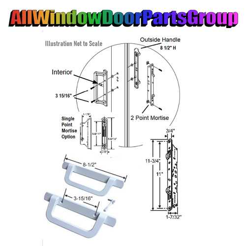 patio door parts diagram