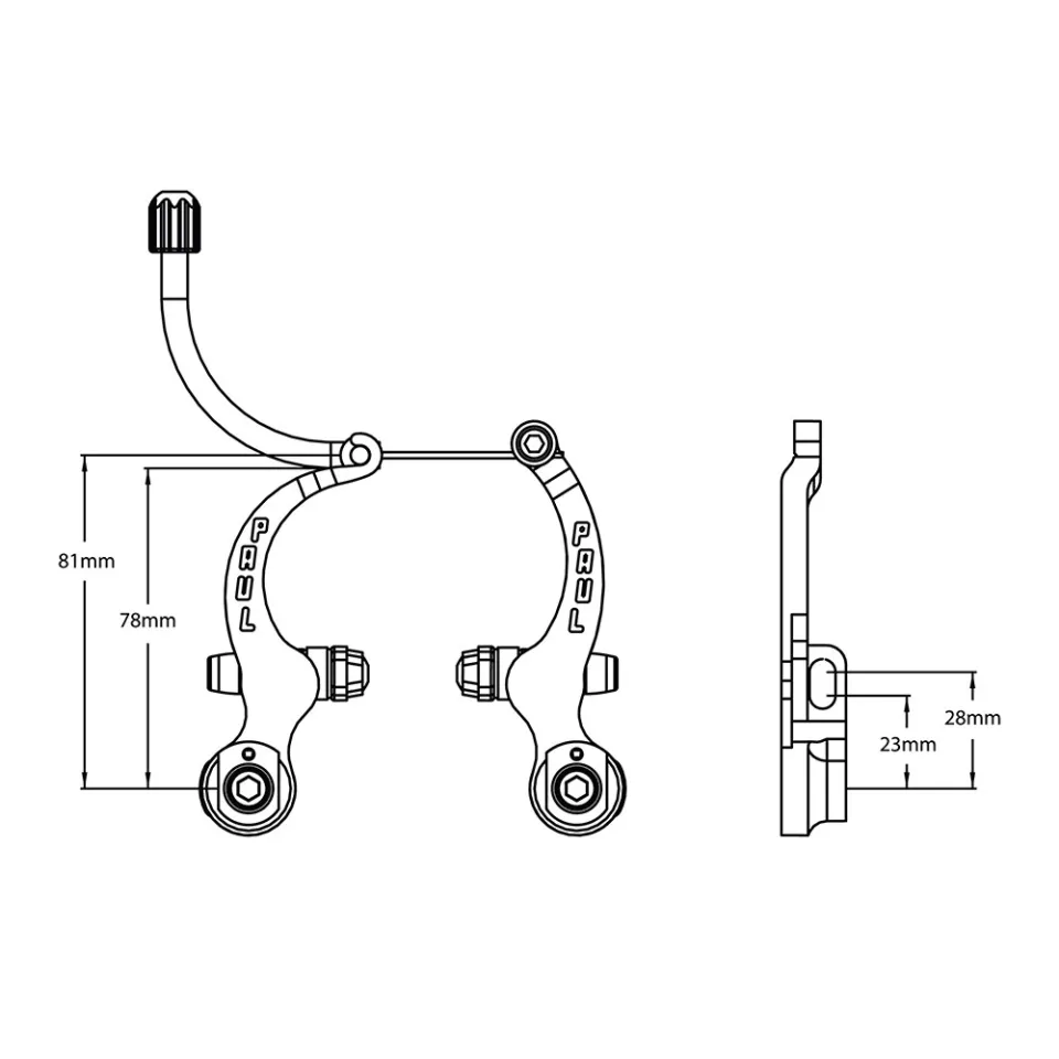 cantilever brake parts diagram