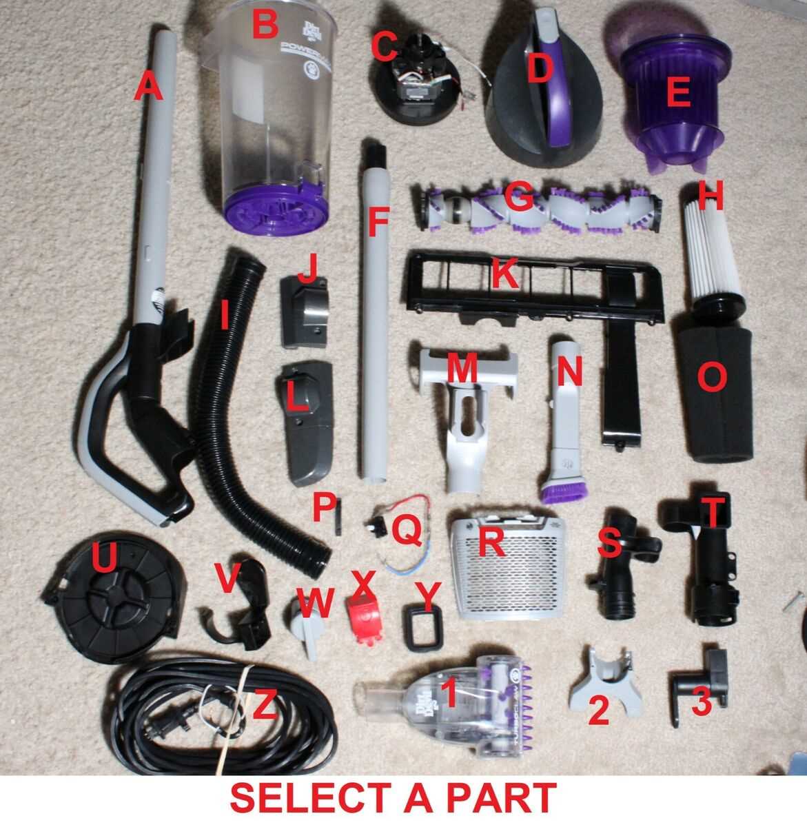 dirt devil power max parts diagram