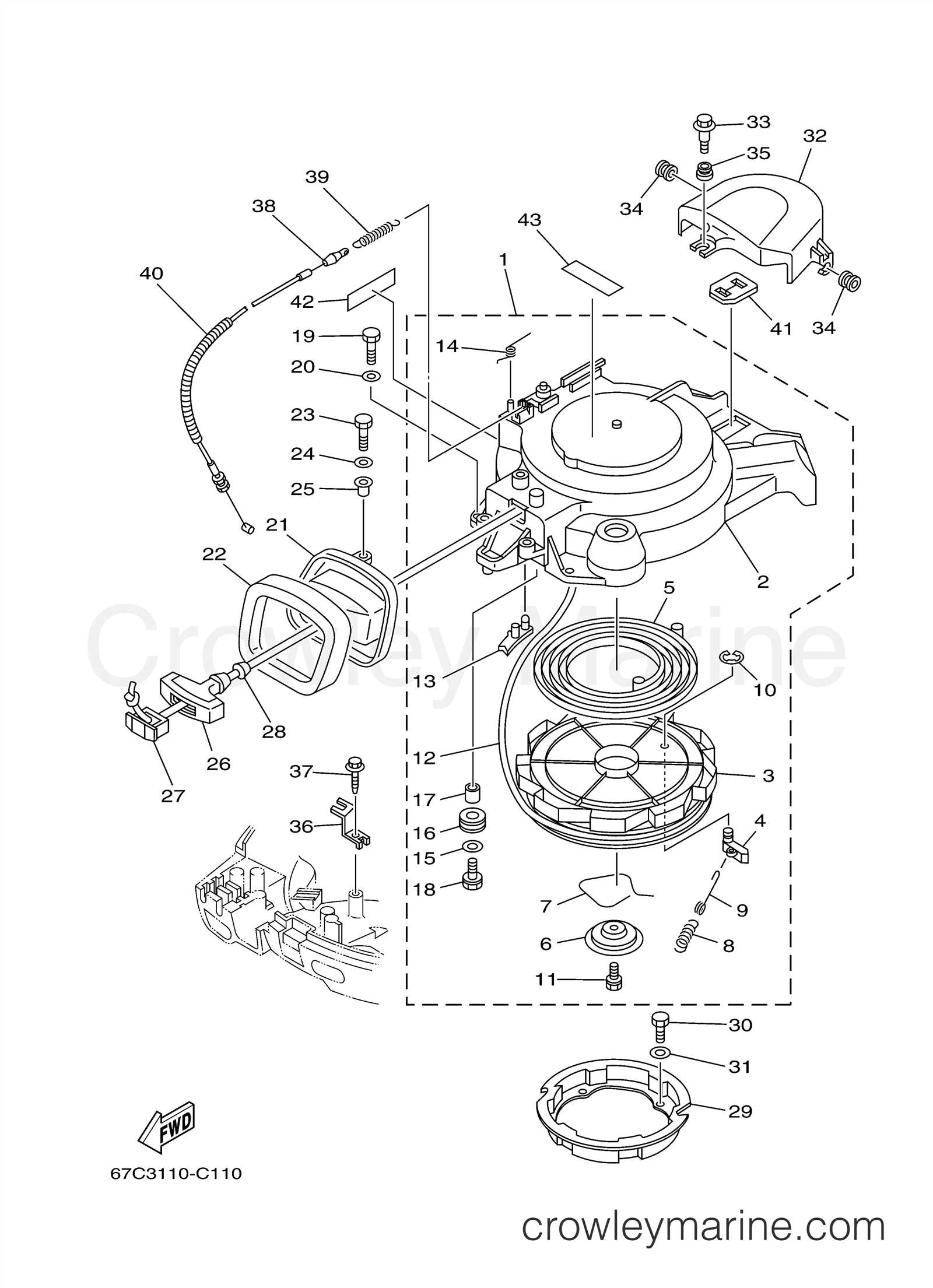 yamaha 115 outboard motor parts diagram