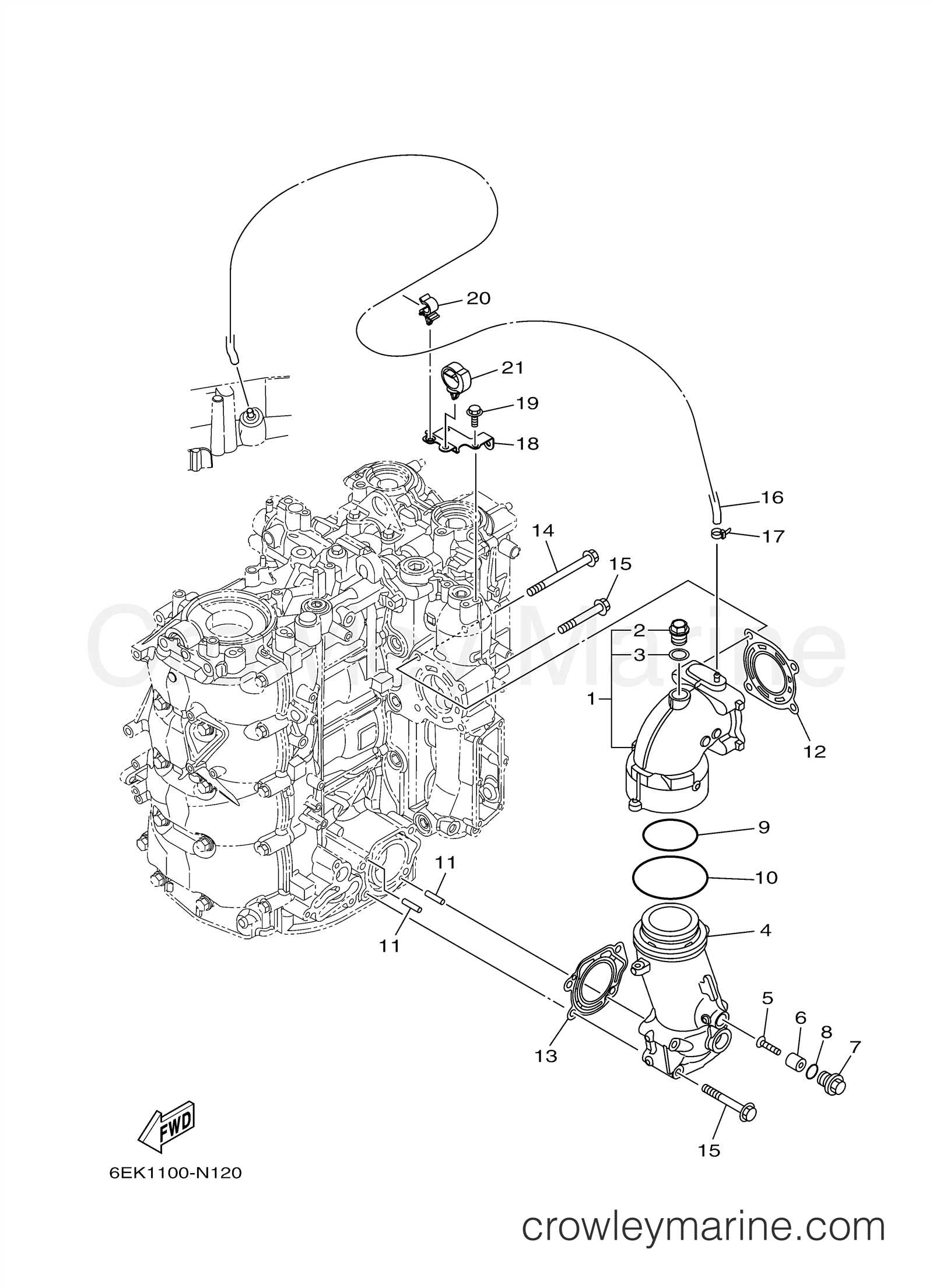 yamaha 115 parts diagram