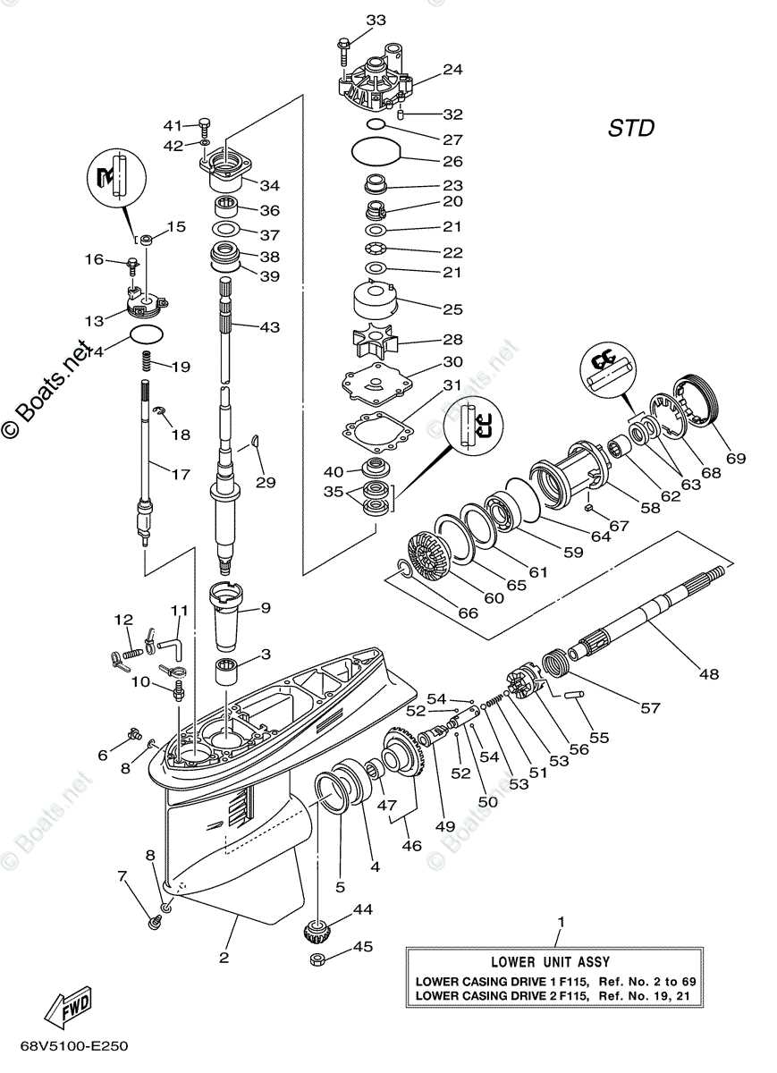 yamaha 115 parts diagram