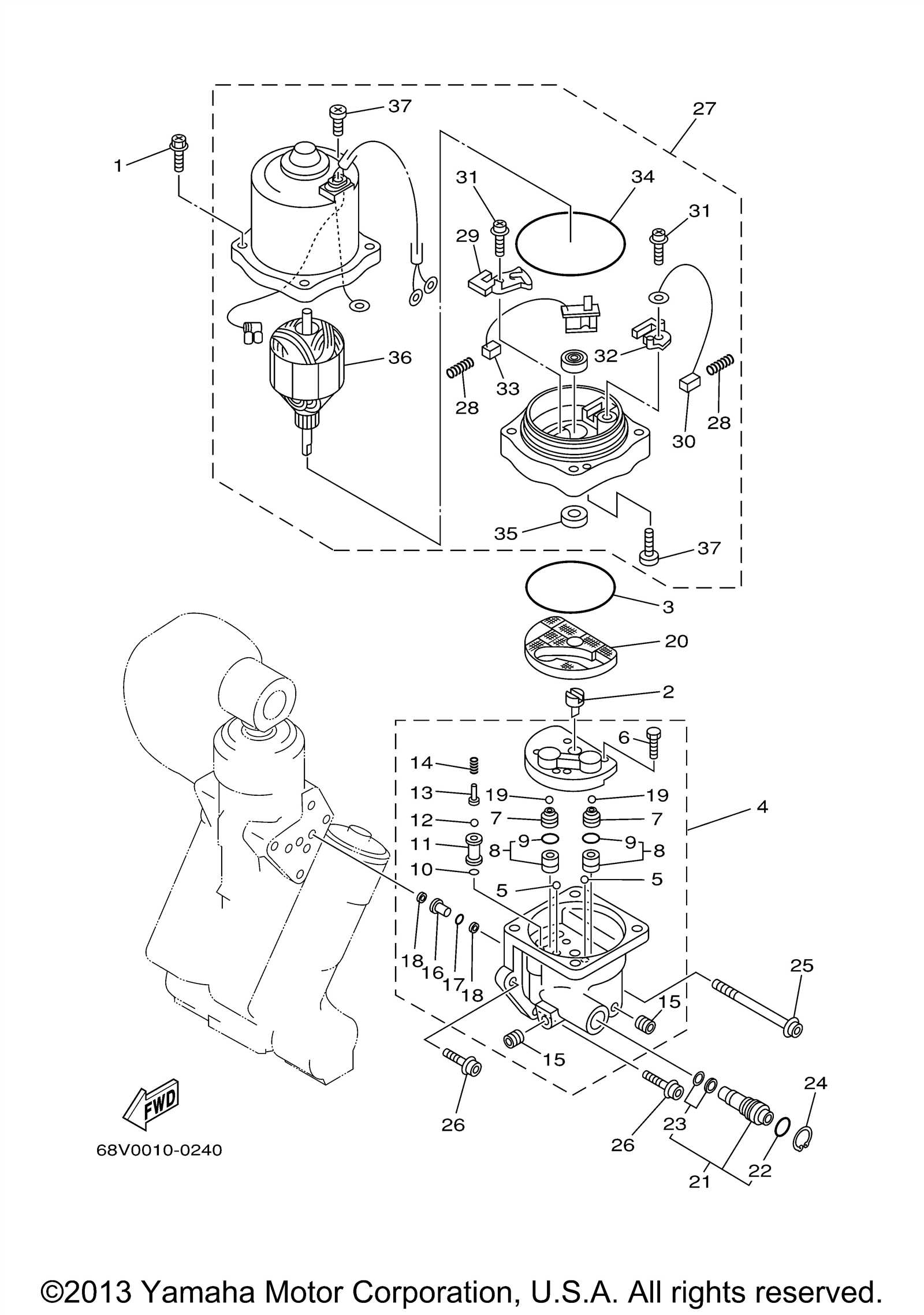 yamaha 115 parts diagram