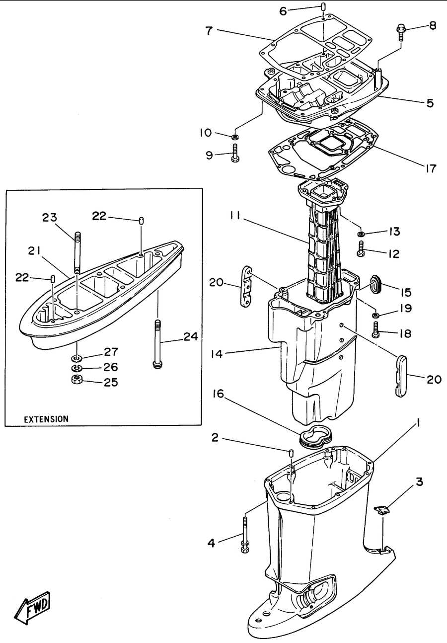 yamaha 2hp outboard parts diagram