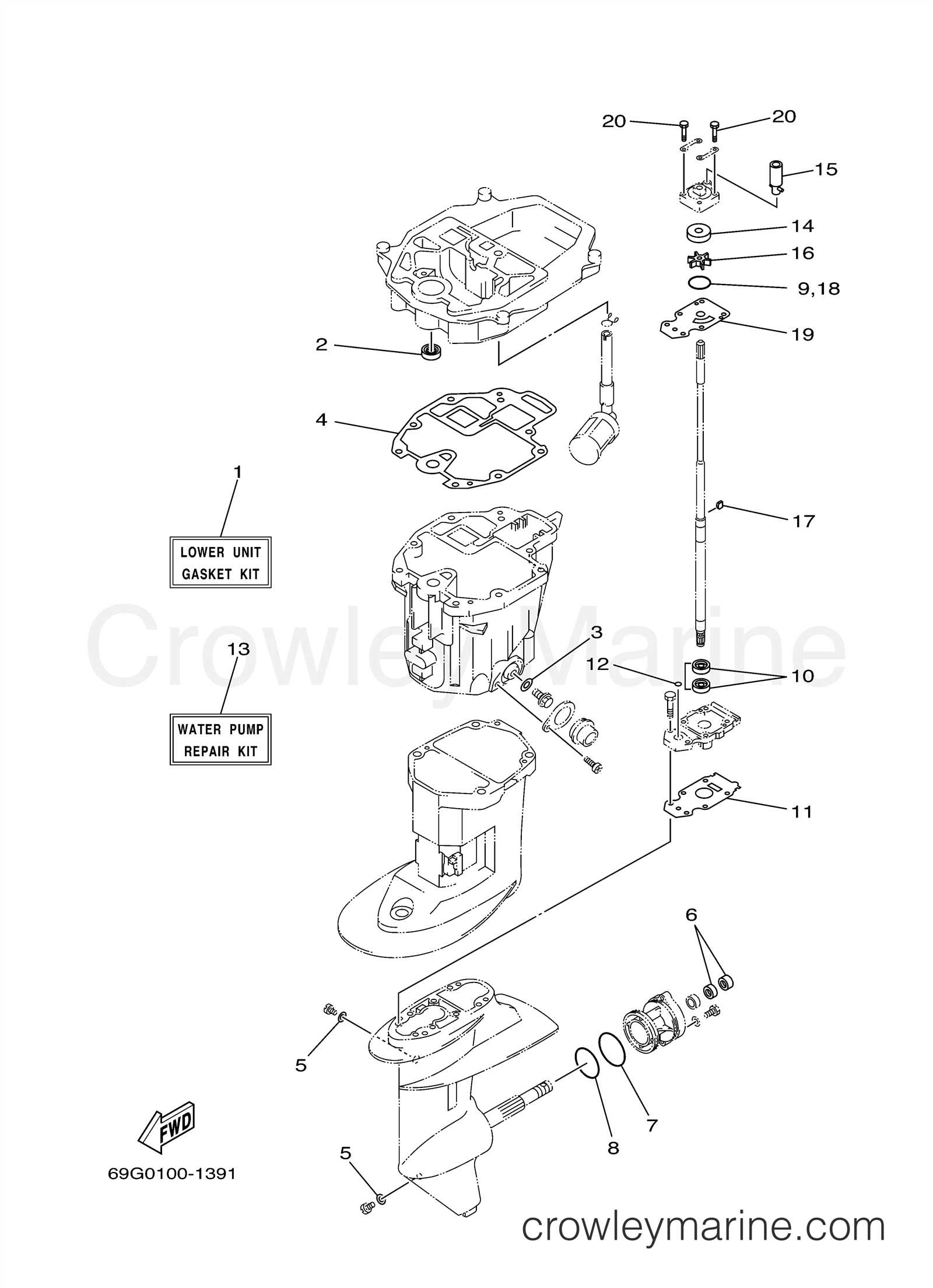 yamaha 8hp outboard parts diagram