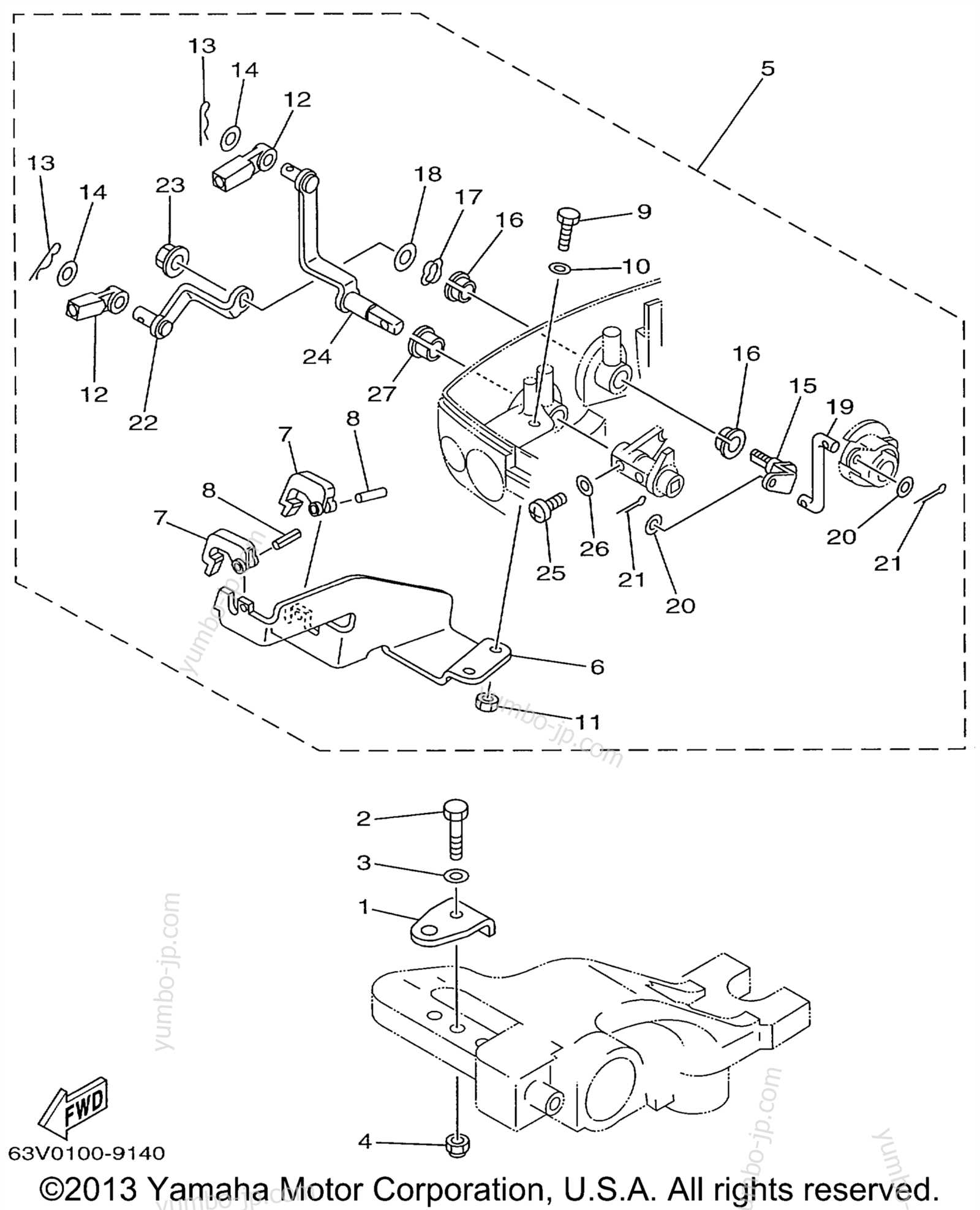 yamaha 9.9 parts diagram