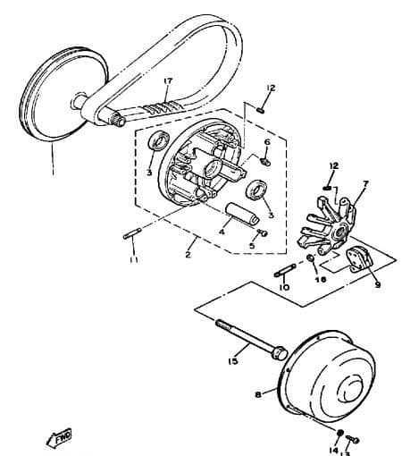 yamaha g1 golf cart parts diagram