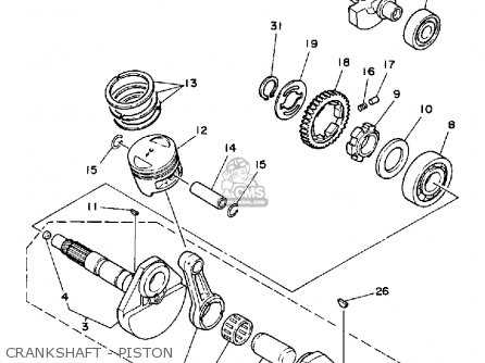 yamaha moto 4 parts diagram