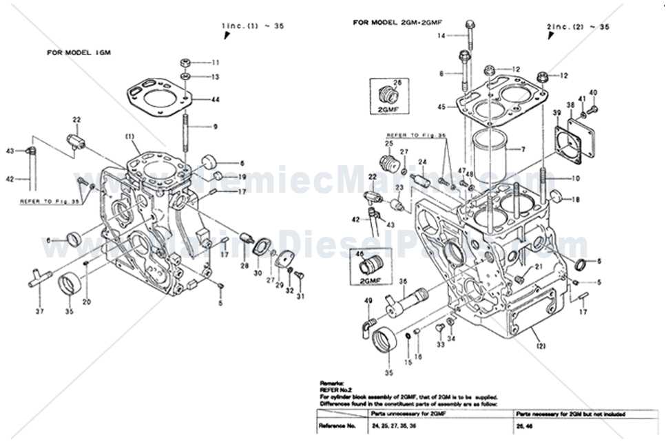 yanmar engine parts diagram