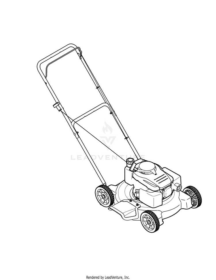 yard machine push mower parts diagram