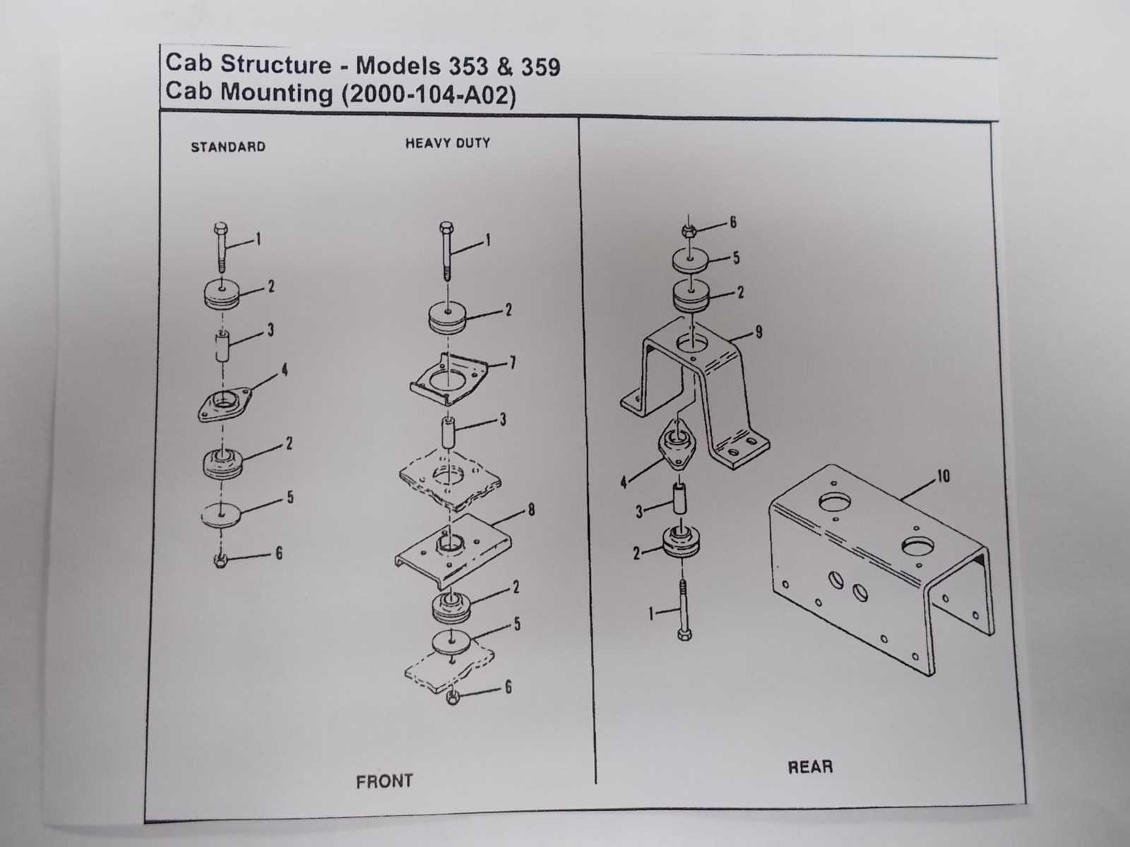 peterbilt 379 cab parts diagram