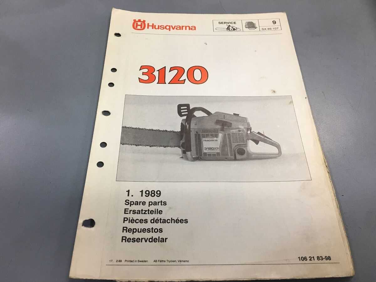 husqvarna 3120xp parts diagram