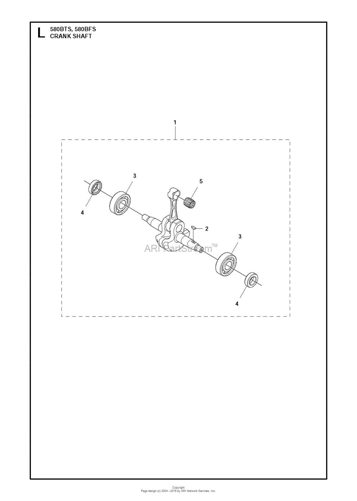 husqvarna 580bts parts diagram