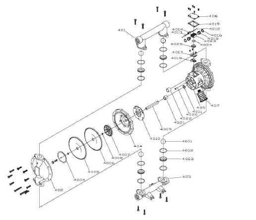 aro pump parts diagram