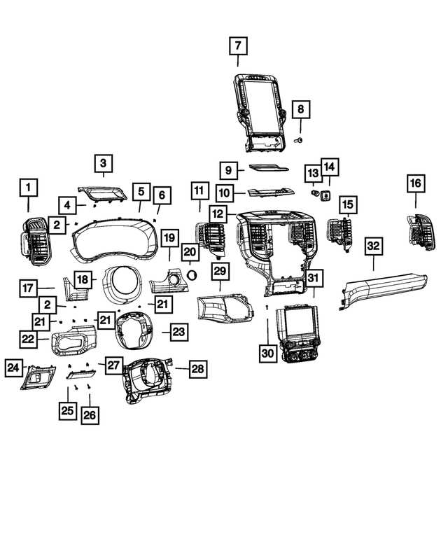 2021 ram 1500 parts diagram