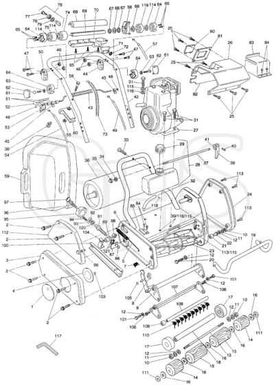 ford 105a tiller parts diagram