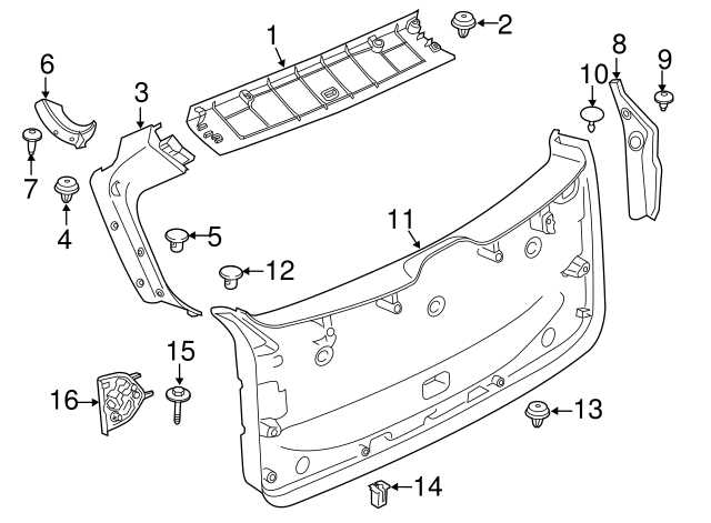 bmw x3 body parts diagram